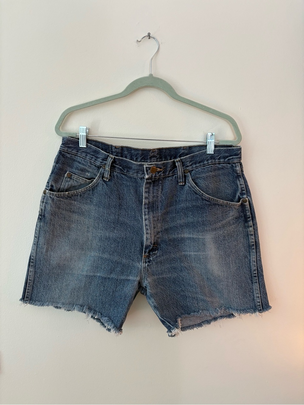Wrangler Medium Wash Cutoff Jeans